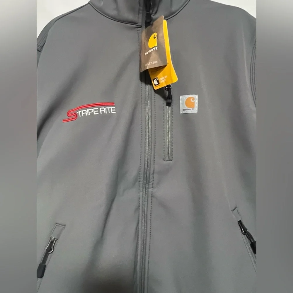 NWT Carhartt Gray Crowley Jacket Outdoor Work Wear Windbreaker Waterproof